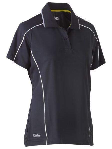 Bisley Women's Cool Mesh Polo Shirt BKL1425 Work Wear Bisley Workwear Charcoal 6 